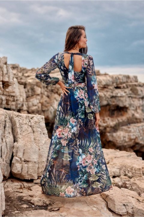 Sukienka Model SUK0219 R72 Multicolor - Roco Fashion Sukienka Model SUK0219 R72 Multicolor - Roco Fashion