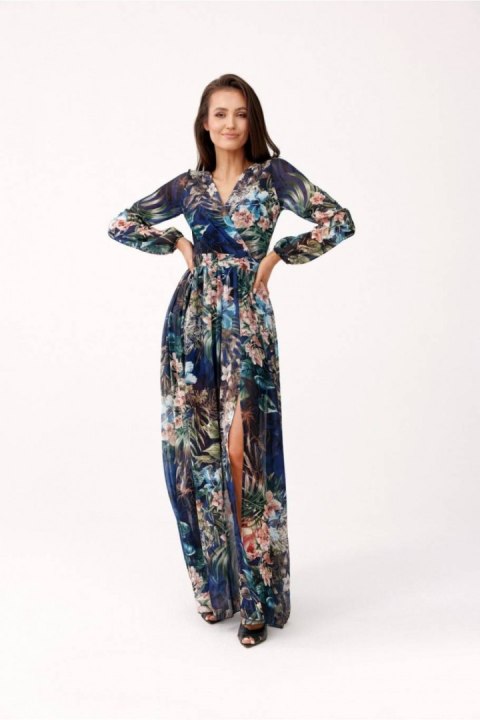 Sukienka Model SUK0219 R72 Multicolor - Roco Fashion Sukienka Model SUK0219 R72 Multicolor - Roco Fashion