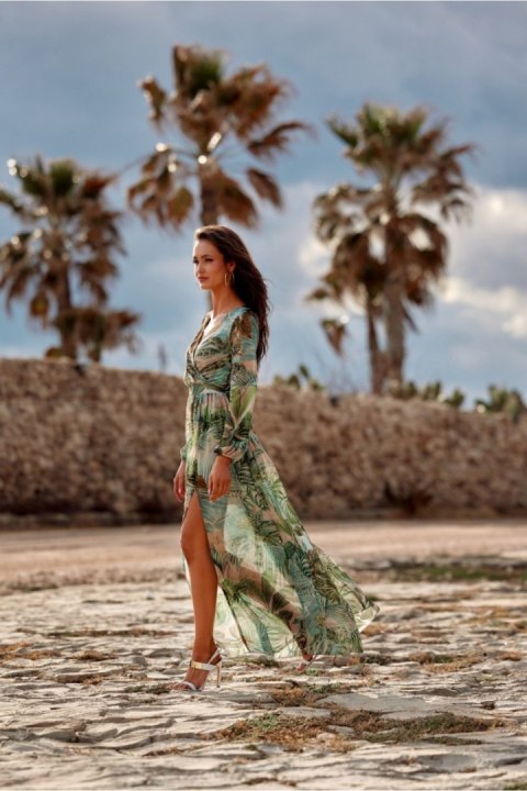 Sukienka Model SUK0219 U76 Multcolor - Roco Fashion Sukienka Model SUK0219 U76 Multcolor - Roco Fashion