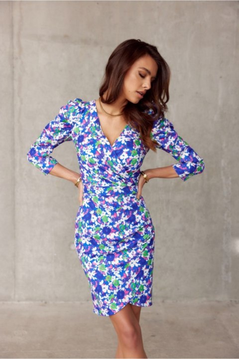 Sukienka Model SUK0329 F28 Blue - Roco Fashion Sukienka Model SUK0329 F28 Blue - Roco Fashion
