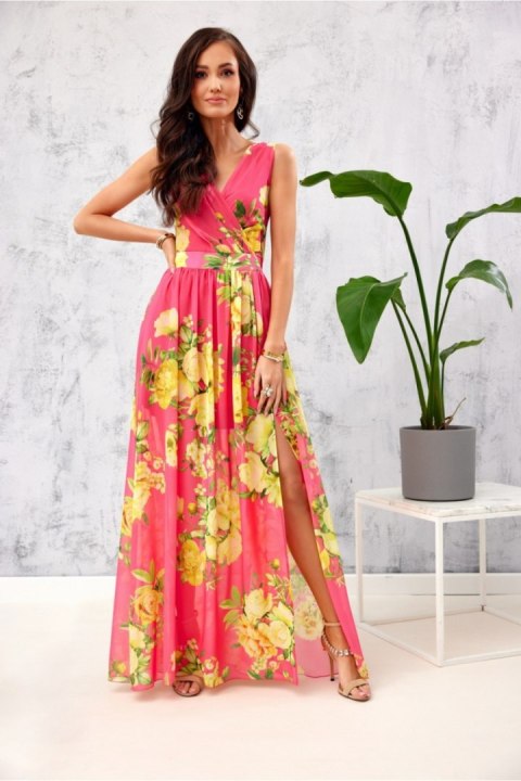 Sukienka Model SUK0361 04D Pink - Roco Fashion Sukienka Model SUK0361 04D Pink - Roco Fashion