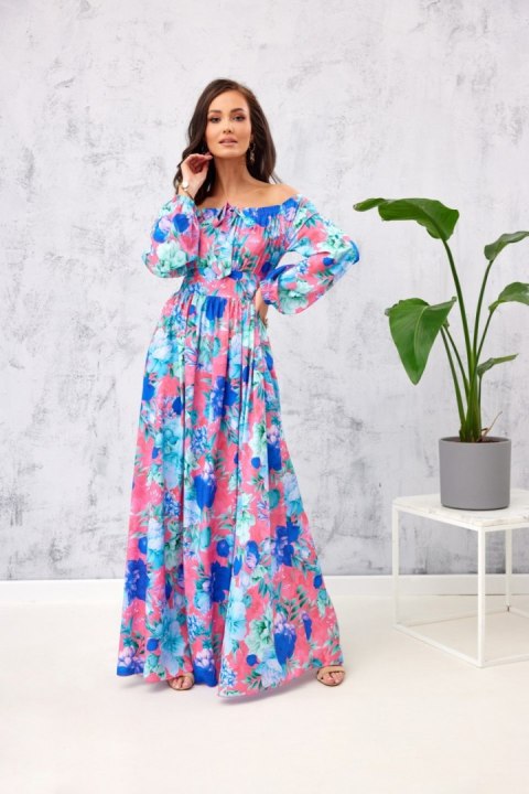 Sukienka Model SUK0362 L48 Multicolor - Roco Fashion Sukienka Model SUK0362 L48 Multicolor - Roco Fashion