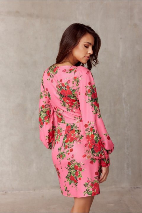 Sukienka Model SUK0391 E25 Pink - Roco Fashion Sukienka Model SUK0391 E25 Pink - Roco Fashion