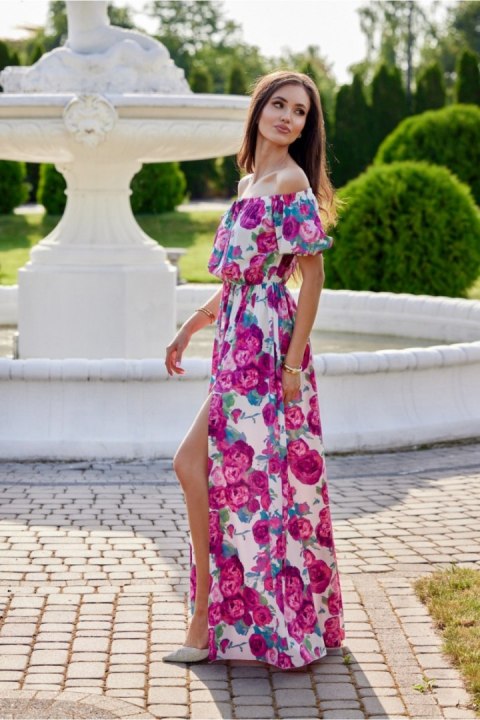 Sukienka Model SUK0409 L91 Multicolor - Roco Fashion Sukienka Model SUK0409 L91 Multicolor - Roco Fashion