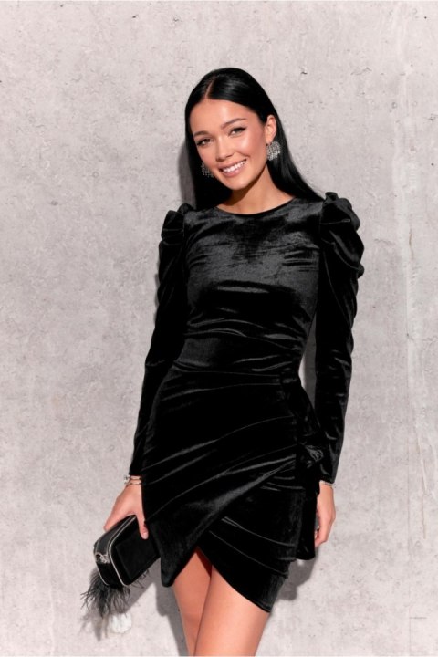Sukienka Model Sharon CZA SUK0440 Black - Roco Fashion Sukienka Model Sharon CZA SUK0440 Black - Roco Fashion