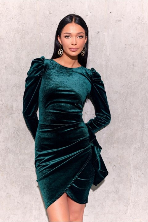 Sukienka Model Sharon ZIE SUK0440 Green - Roco Fashion Sukienka Model Sharon ZIE SUK0440 Green - Roco Fashion