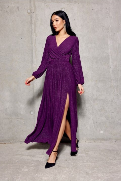 Sukienka Model Tiffany BIS SUK0420 Violet - Roco Fashion Sukienka Model Tiffany BIS SUK0420 Violet - Roco Fashion