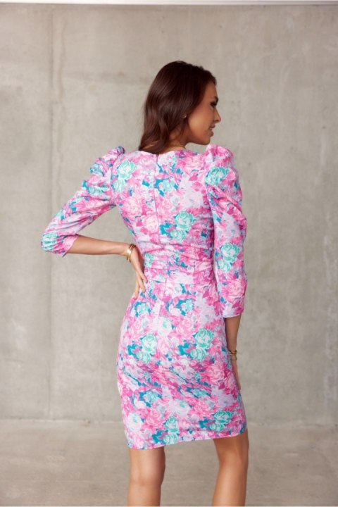 Sukienka Model SUK0329 E16 Pink - Roco Fashion Sukienka Model SUK0329 E16 Pink - Roco Fashion