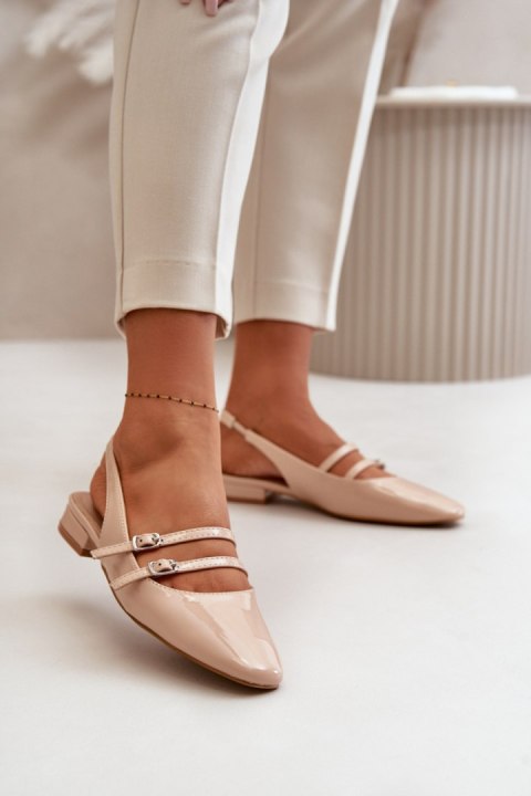 Baleriny Model Bialettia YK-05 Beige - Step in style Baleriny Model Bialettia YK-05 Beige - Step in style