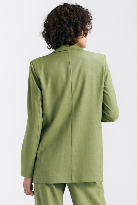 Marynarka lniana Z55 Green Pistacja - Nife Marynarka lniana Z55 Green Pistacja - Nife