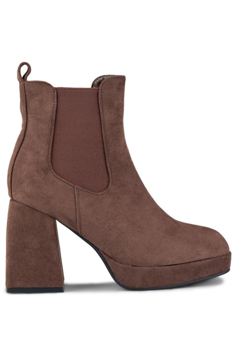 Botki Model 7987RB Brown Zamsz - PRIMO Botki Model 7987RB Brown Zamsz - PRIMO