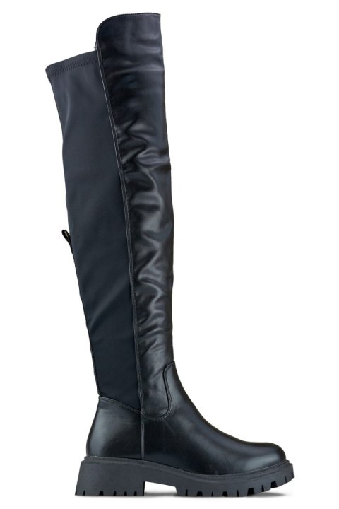 Kozaki Model Viris 270069B-PU Black - PRIMO Kozaki Model Viris 270069B-PU Black - PRIMO