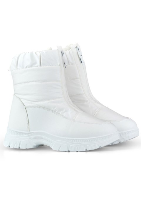 Śniegowce Model 3555-2-W White - PRIMO Śniegowce Model 3555-2-W White - PRIMO