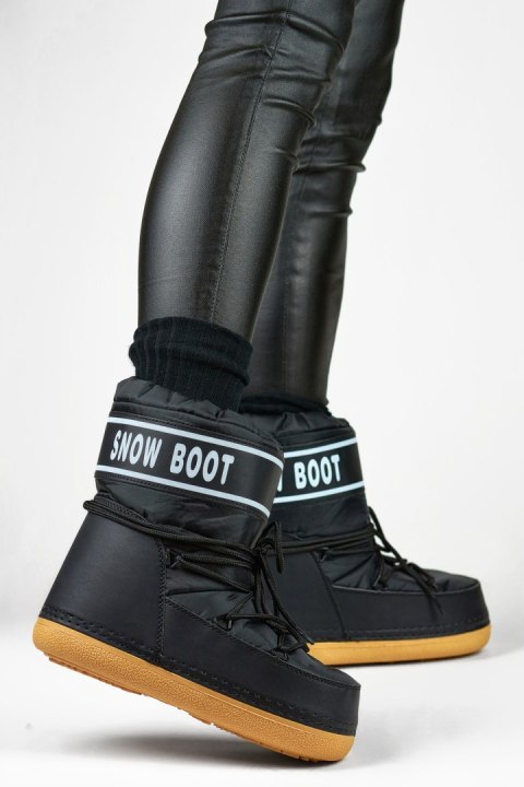 Śniegowce Model 6855-1B Black - PRIMO Śniegowce Model 6855-1B Black - PRIMO