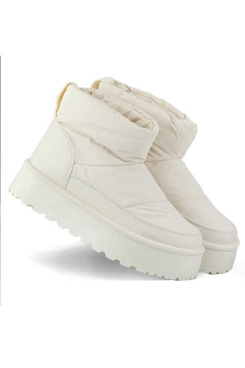 Śniegowce Model J2-38-BE Beige - PRIMO Śniegowce Model J2-38-BE Beige - PRIMO