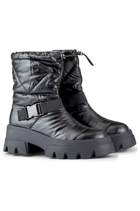 Śniegowce Model JH21-22B Black - PRIMO Śniegowce Model JH21-22B Black - PRIMO