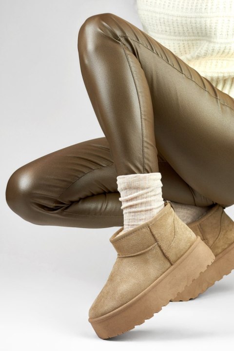 Śniegowce Model TL242-KH Beige - PRIMO Śniegowce Model TL242-KH Beige - PRIMO