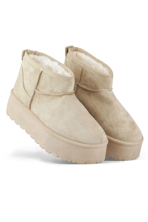 Śniegowce Model TL242-KH Beige - PRIMO Śniegowce Model TL242-KH Beige - PRIMO