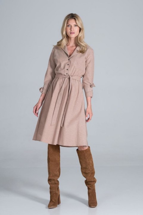 Sukienka Model M838 Beige - Figl Sukienka Model M838 Beige - Figl