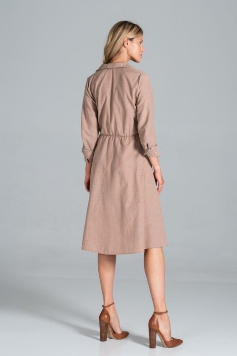 Sukienka Model M838 Beige - Figl Sukienka Model M838 Beige - Figl