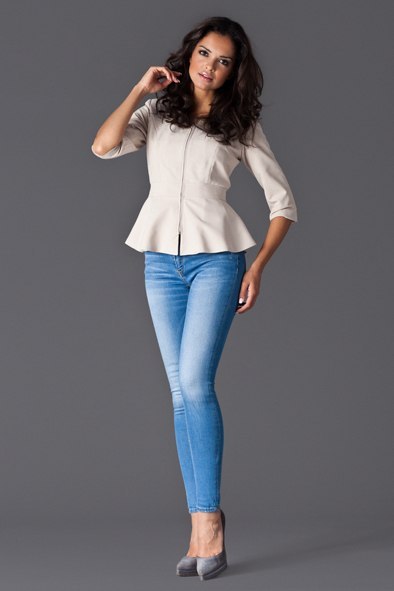 Żakiet Model 132 Beige - Figl Żakiet Model 132 Beige - Figl
